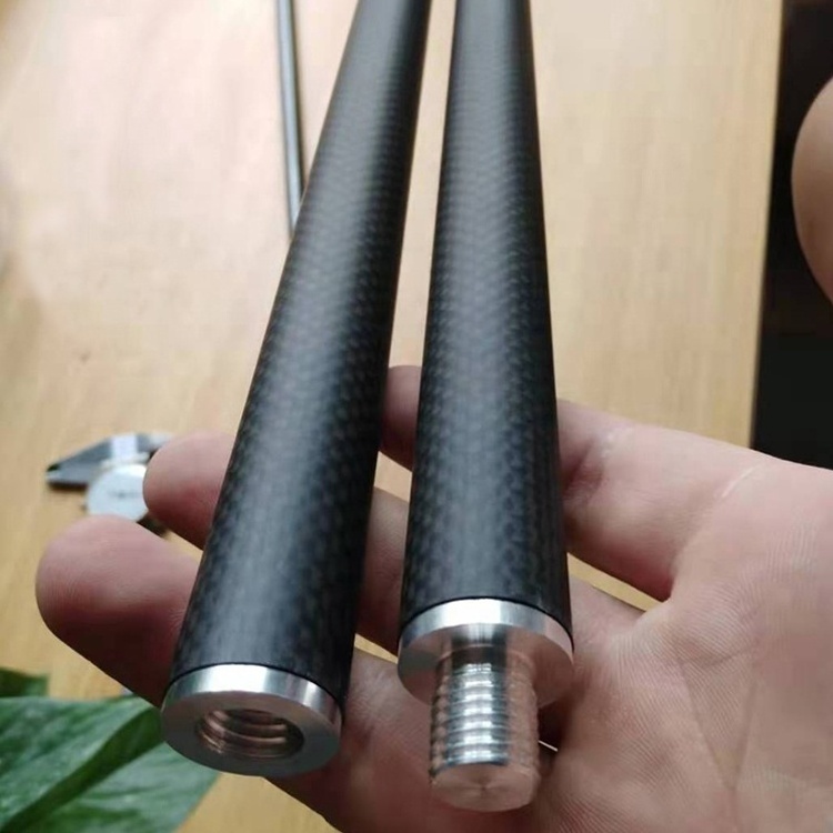 Customize 3k twill glossy matte Carbon fiber tubing tube pole for automation equipment connector