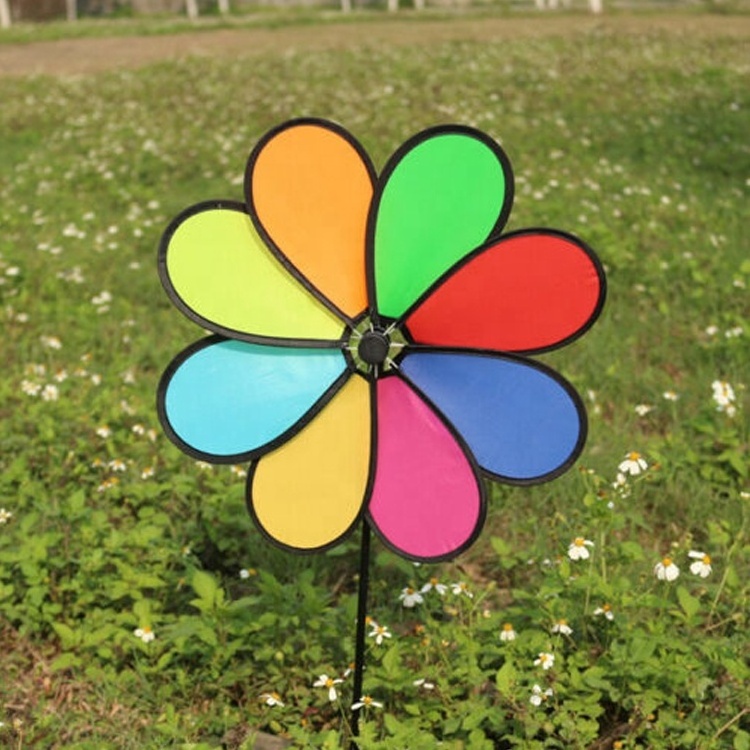 High strength fiberglass garden stake wind spinner kite, home yard decoration ground fiberglass stakes