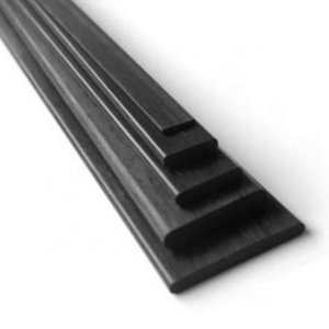 Factory 12k pultruded carbon fiber flat bars for aero parts, carbon fiber strut square bar