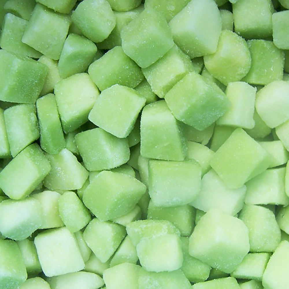 FRUIT FOR SUMMER SEASON -  IQF FROZEN GREEN MELON DICED FROM AN VAN THINH FOOD IN VIET NAM