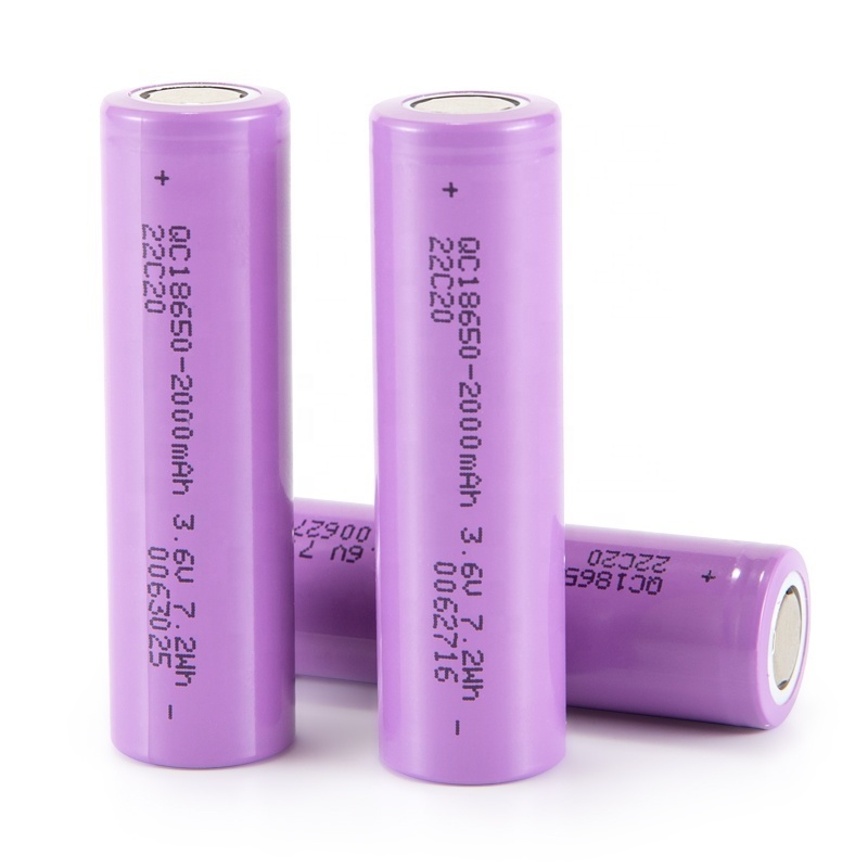 Li-ion lithium Battery 1200 1500 2000mAh 18650 3.7 Battery Rechargeable Lithium ion Battery