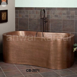 Oval Shape Antique Copper Bath Tub