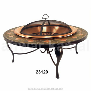 Round Copper Finishes Fire Pits