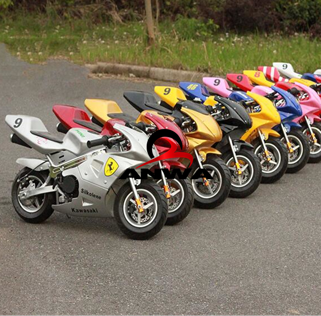 New Gasoline Mini Moto Cross Racing Motorcycle Pocket bike 49cc for Children