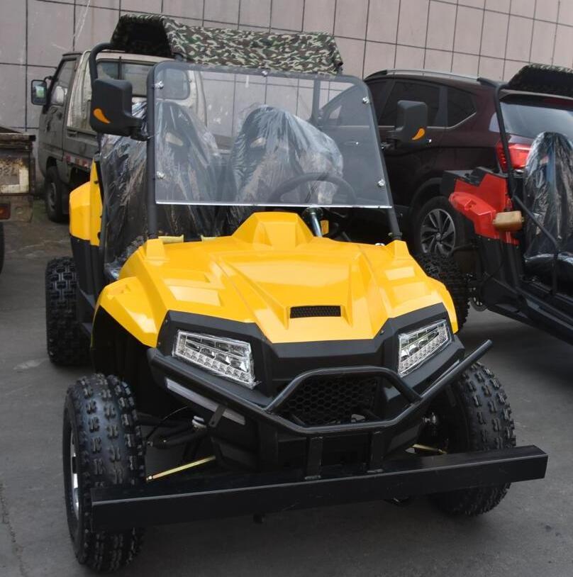 Four wheel motorcycle side by side kids gas powered utv 200cc