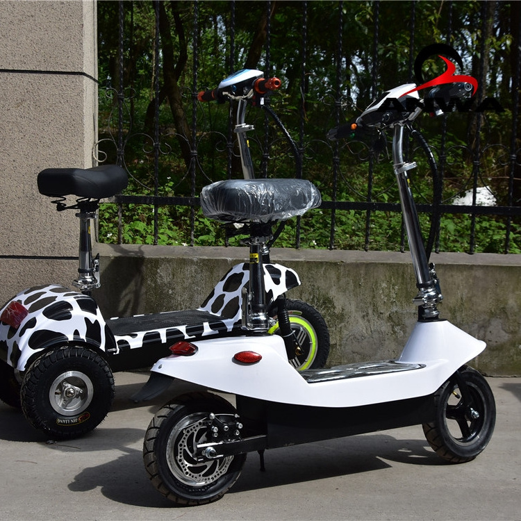 500W Powerful Three Wheel Golf Board Electric Scooter With Front/Rear Shock