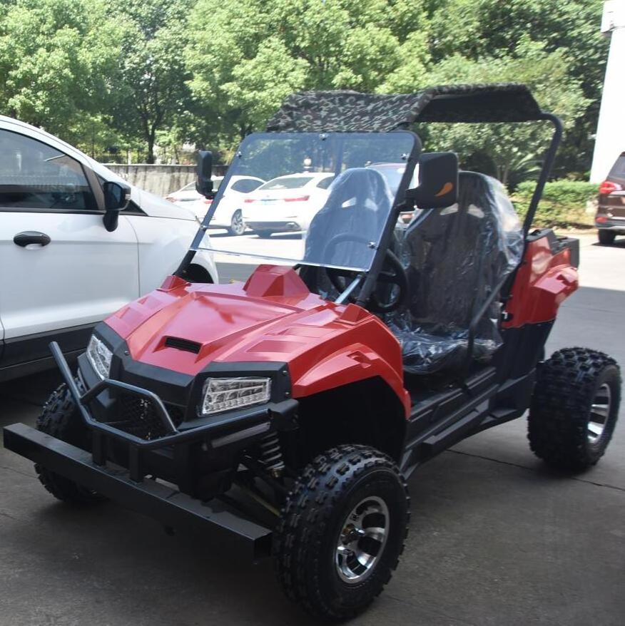 Four wheel motorcycle side by side kids gas powered utv 200cc