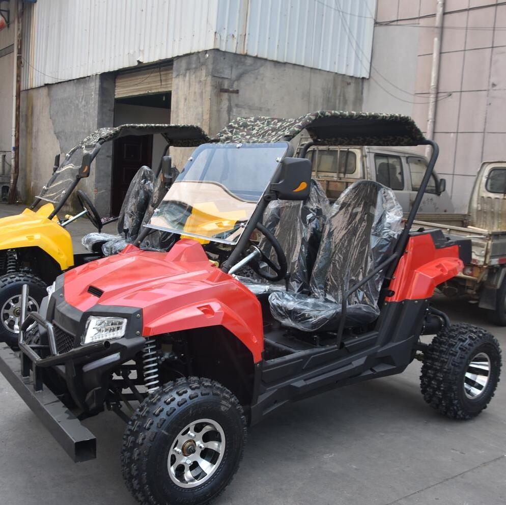 Four wheel motorcycle side by side kids gas powered utv 200cc