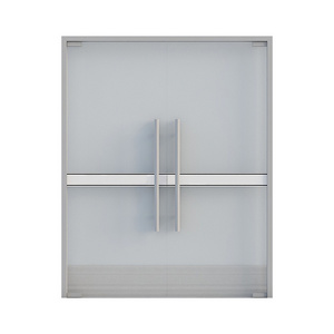 Aluminum modern double window doors Double glazed balcony bathroom with flat doors