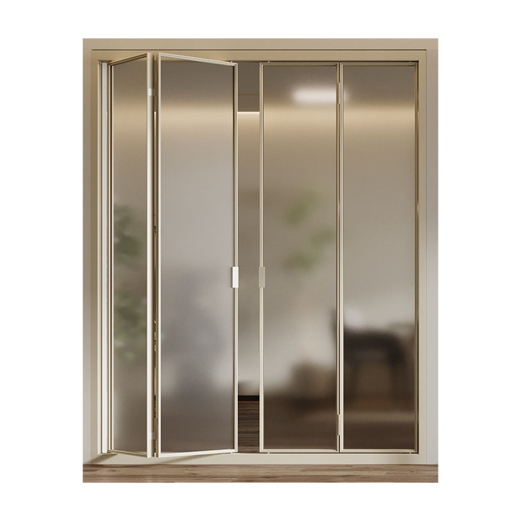 Factory direct glass sliding wall folding doors and Windows pvc horizontal folding doors