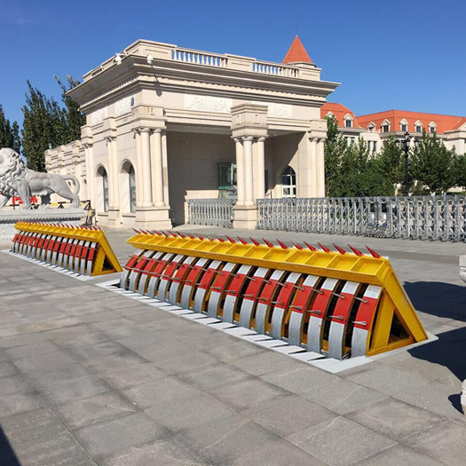 Parking stopper hydraulic anti-crash automatic road blocker with traffic spike system