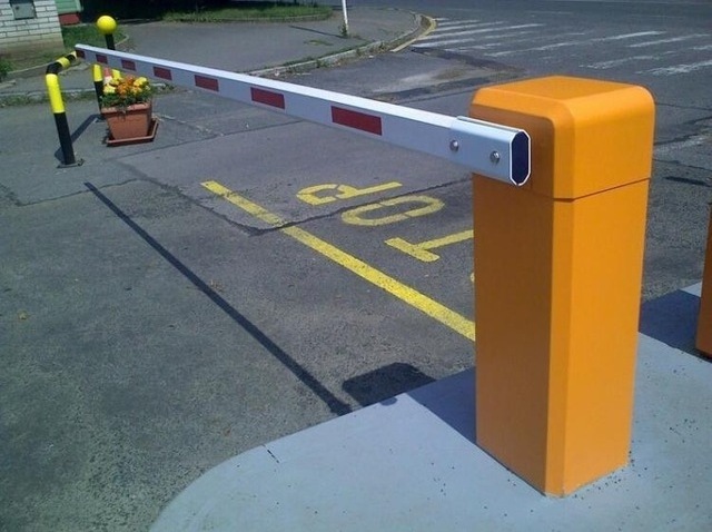 Access control folding arm parking barrier gate with RFID card reader