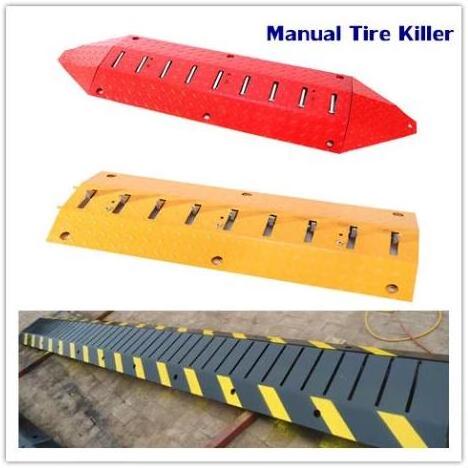 High security vehicle barrier speed bumps spikes remote control hydraulic automatic retractable tyre killer road block