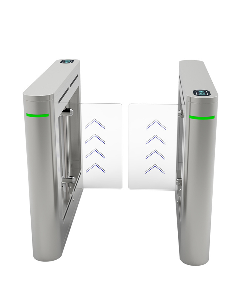 RFID Card Reader Entrance And Exit Security Sliding Steel Gate with Access Control