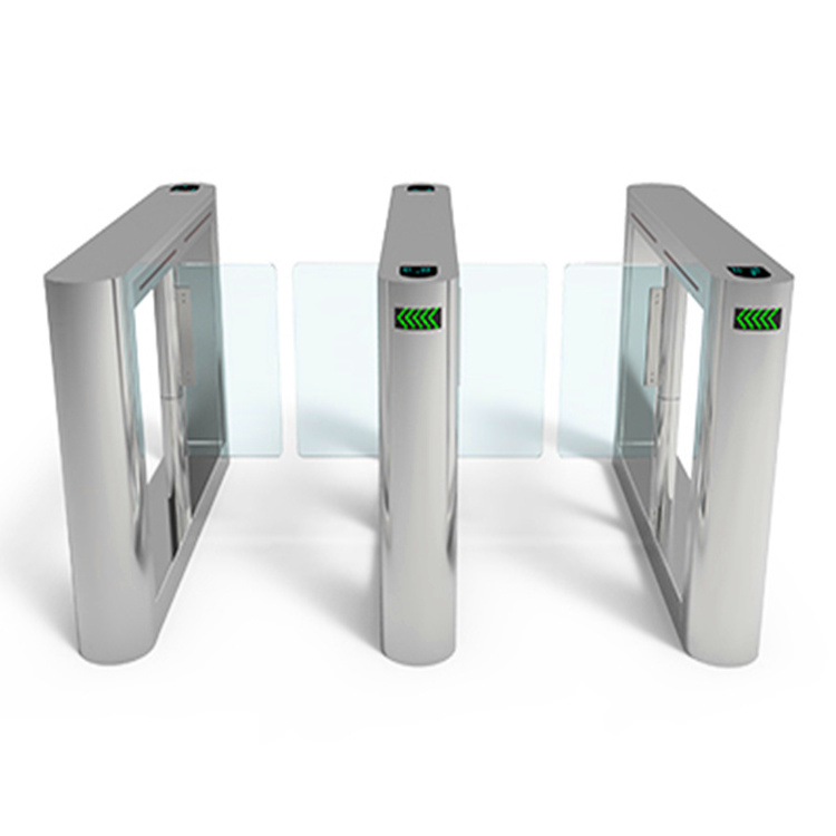 RFID Card Reader Entrance And Exit Security Sliding Steel Gate with Access Control