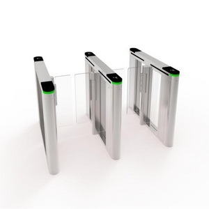 OEM Logo Sliding Turnstile / QR code turnstile door / Security Swing Barrier Gate For Public Lobby