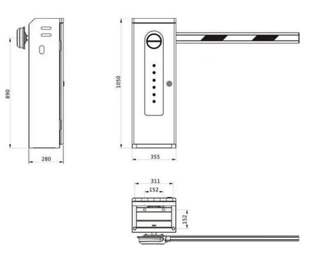 Good Quality Speed Pedestrian Entrance Folding Arm Traffic Barrier Gate for Parking Lot