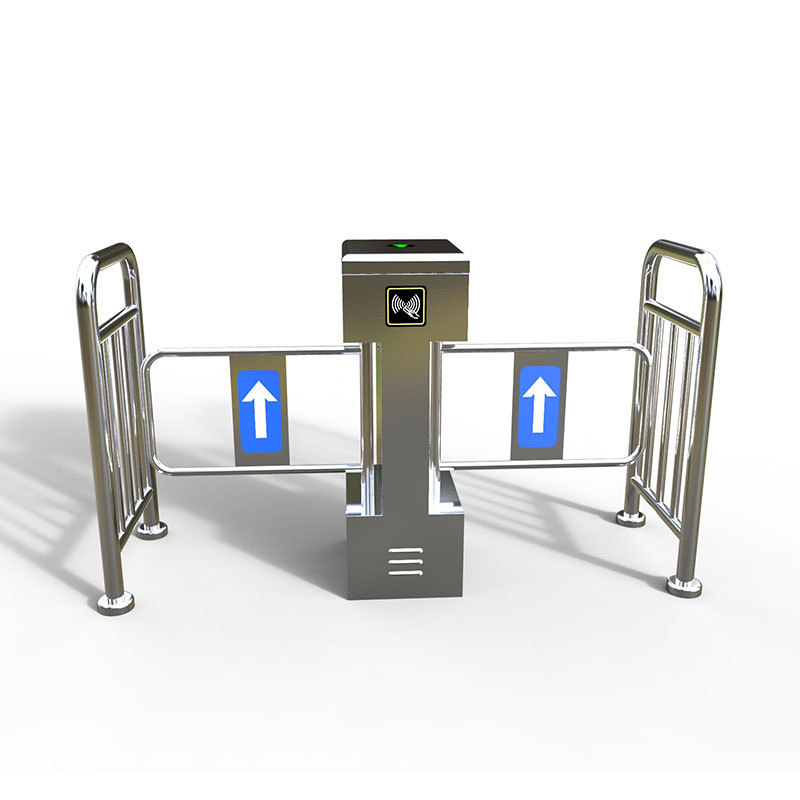 Mechanical automatic barrier swing gate for supermarket entrance access control