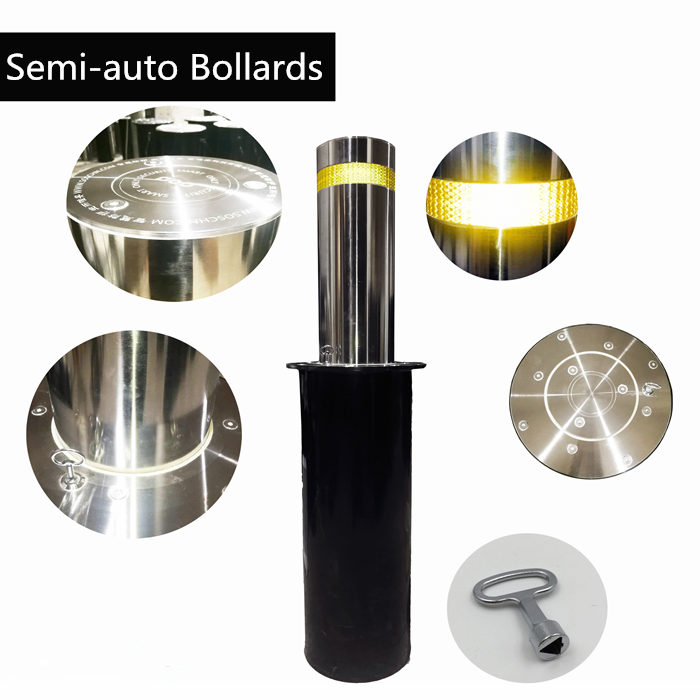 Road Barrier Led Hydraulic Bollard Parking Security System