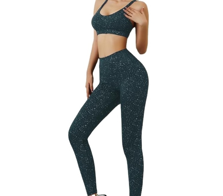 OEM Supply Custom Private Label Sexy tummy control legging and bra Gym Yoga Fitness Wear For Women Dropshipping