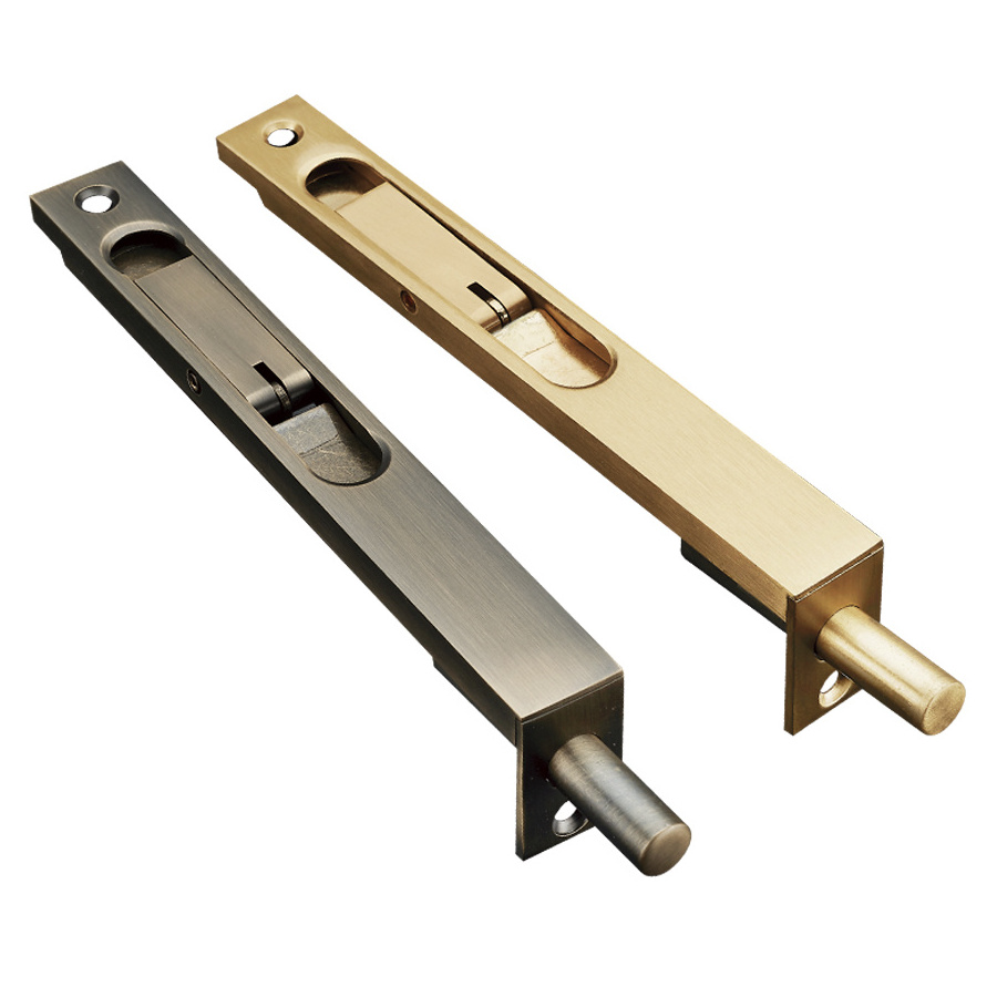 6 inch full brass thickened and hidden latch for double door/one and half door with high quality