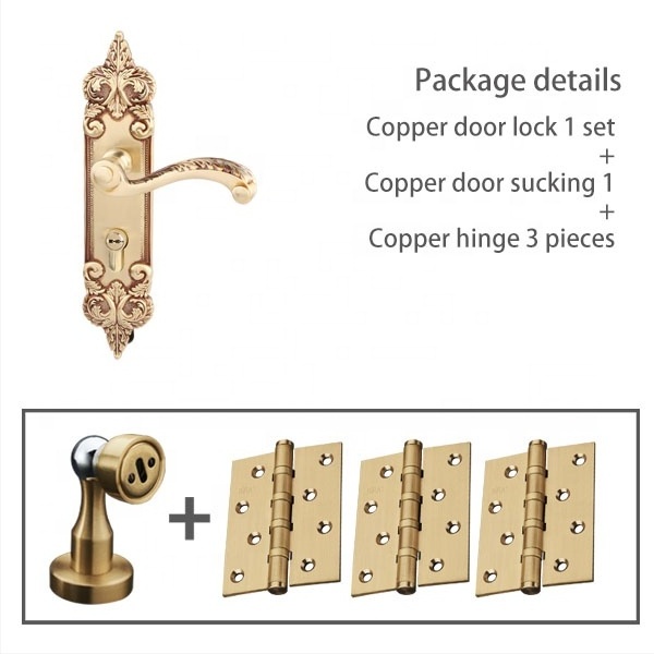 Villa  reinforcement door lock door reinforcement lock silent door locks