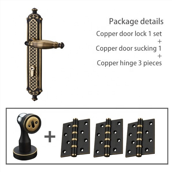 lockset door handle lock set Door Lock Handle Set Swing Handle  double swing door lock