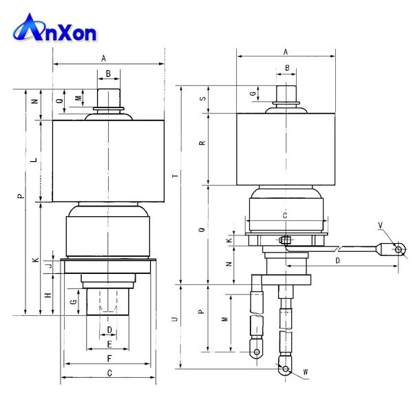 Air-cooled triode 3CX3000A7 Industrial RF amplifier Electron tube