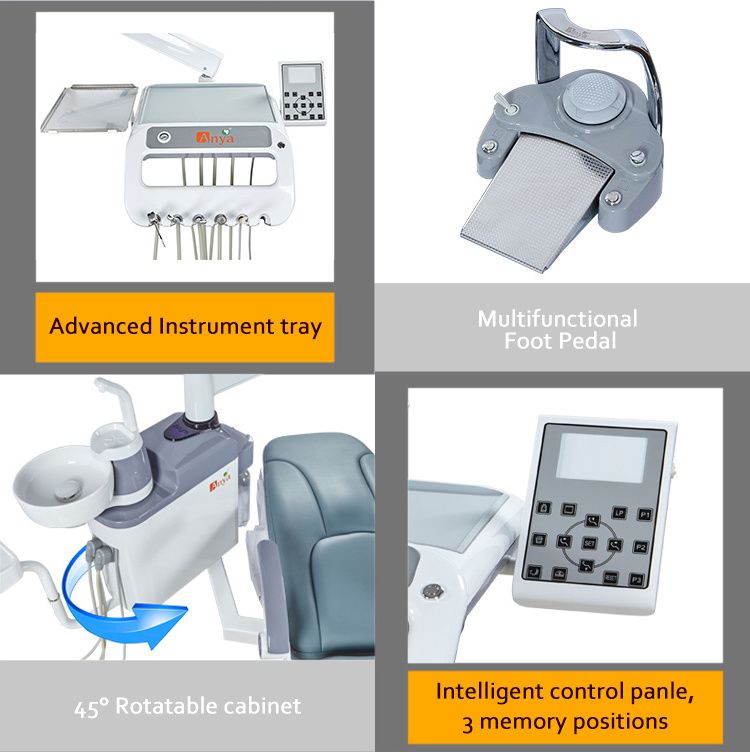 China Dental Manufacturer Best Price osaka Dental Chair Unit /New Designed Electricity Portable Dental chair adelson