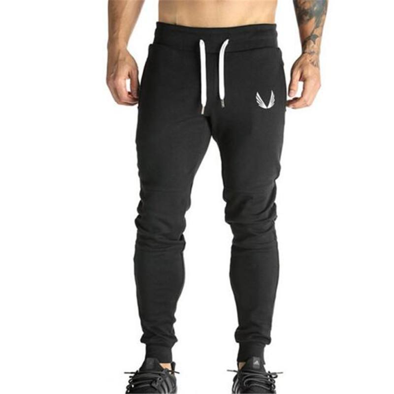 Fashion Custom Mens Jogger Pants Gym Elastic Waist Sports Casual Trousers With Drawstring