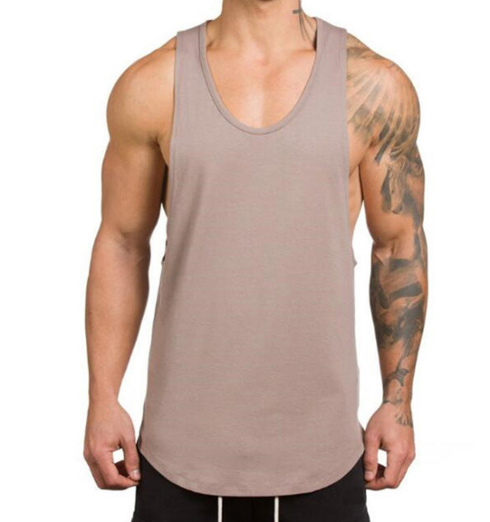 2019 New Design Mens Printing Stringer Tang Tops Muscle Man Gym Wholesale Gym Workout Singlets Vest Custom Quantity Stringers