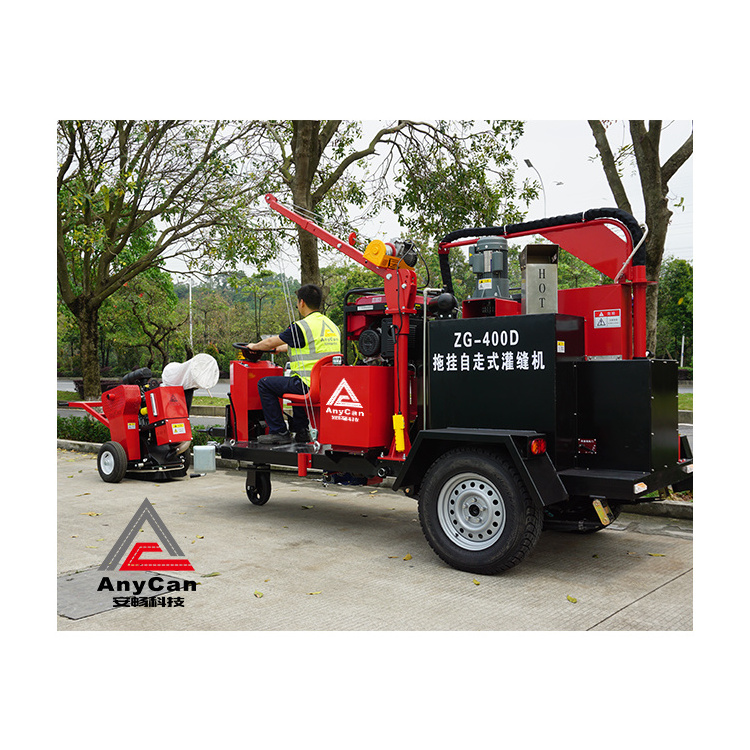 Crack sealing machine 400L self-propelled and trailer type asphalt crack filler