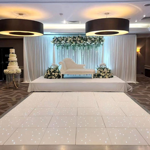 16x16ft Portable DJ Party White Light Dance Floor Wedding Event Sparkle Illuminated Starlit Led Dance Floor