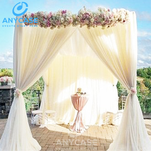 Round wedding backdrop design pipe and drape kits used pipe and drape for sale