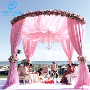 Round wedding backdrop design pipe and drape kits used pipe and drape for sale