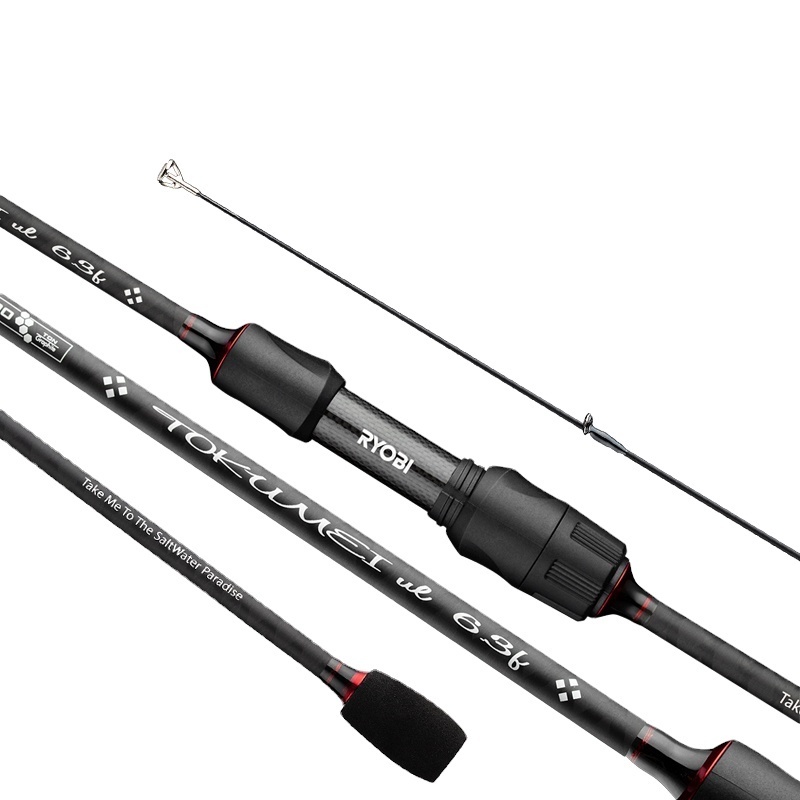 RYOBI TOKUMEI 1.8m 2.1m Carbon ultra-light and ultra-soft U-L Fishing Rod Power 1-6lb 0.8-3g Spinning Fishing Rod Fuji Guide