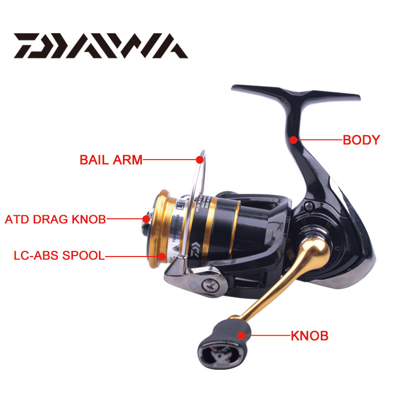 2023 NEW DAIWA CROSSFIRE CS LT 1000-6000 3+1BB Gear Ratio5.2/5.3/5.7/6.2 Metal Spool Daiwa Spinning Fishing Reels Fishing Wheel