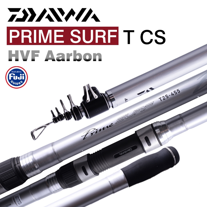 DAIWA PRIME SURE T CS Super Hard Sea Fishing Rod Fuji Guide Fuji Rings Telescopic Surf Rod 3.9m 4.2m 4.5m