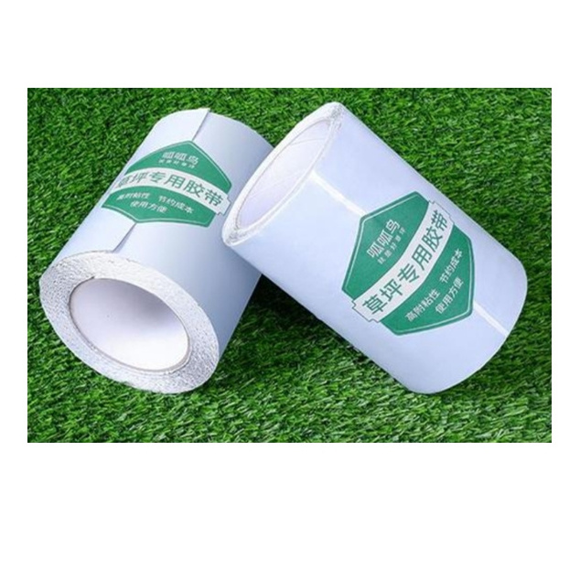 Dark Green Artificial Grass Tape Self Adhesive Double Sided Synthetic Turf Seaming Tape Fixing Green Lawn