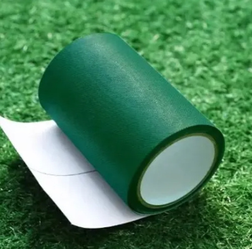 Dark Green Artificial Grass Tape Self Adhesive Double Sided Synthetic Turf Seaming Tape Fixing Green Lawn