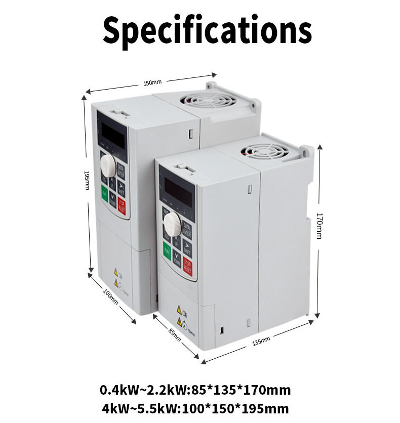 Top sell 220v input 3 Phase 220v output 0.4kw-710kw single phase to three phase pump vfd inverter variable speed drives