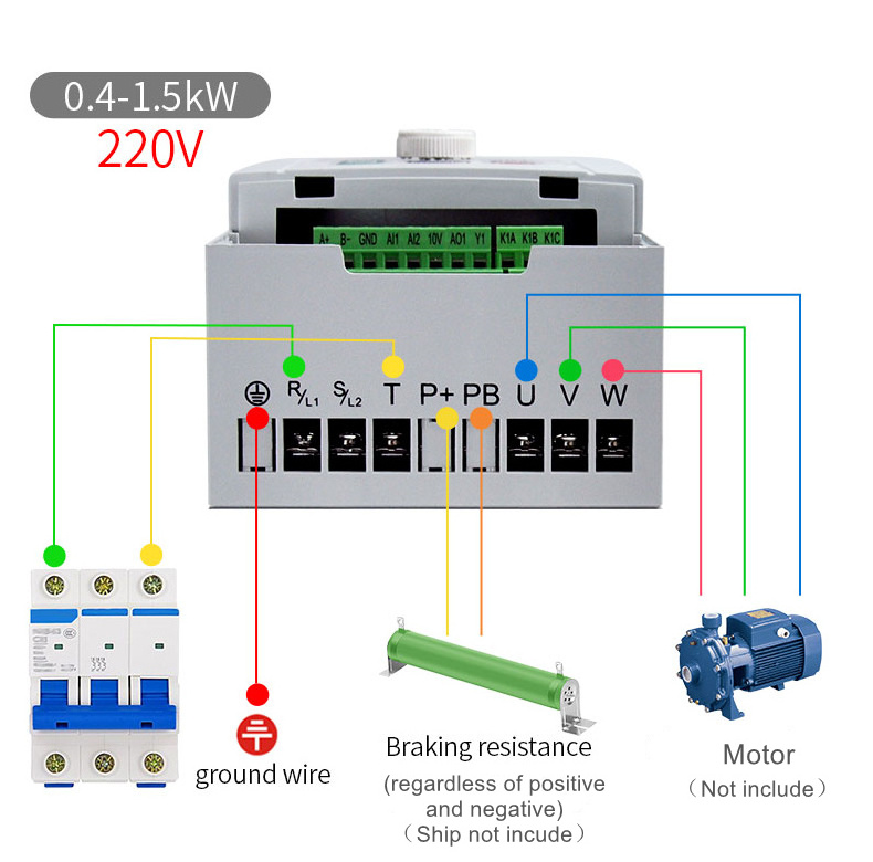 Top sell 220v input 3 Phase 220v output 0.4kw-710kw single phase to three phase pump vfd inverter variable speed drives