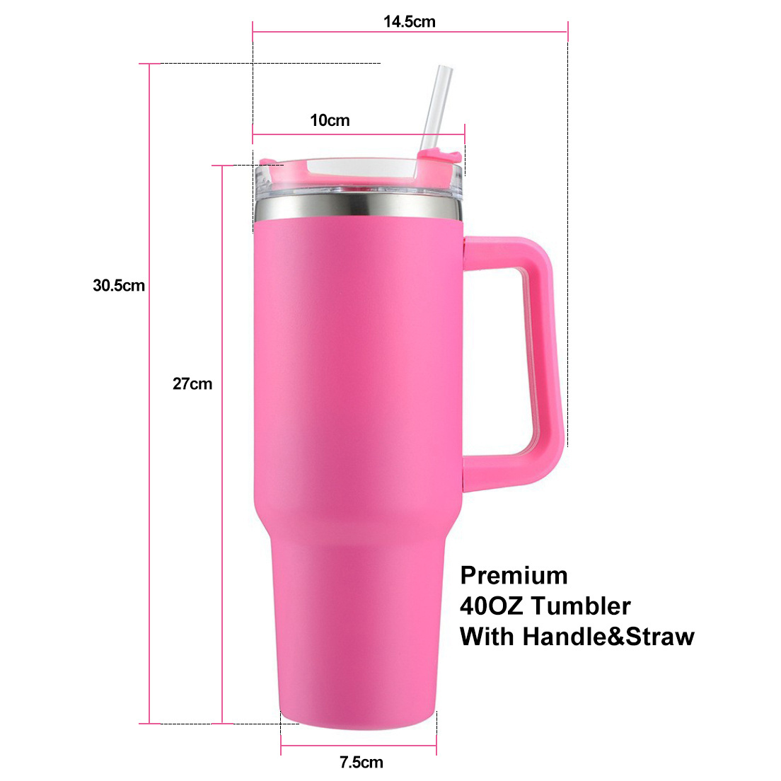 Wholesale custom reusable stainless steel travel Coffee mugs 40oz with straw lid adventure quencher 40 oz tumblers with handle