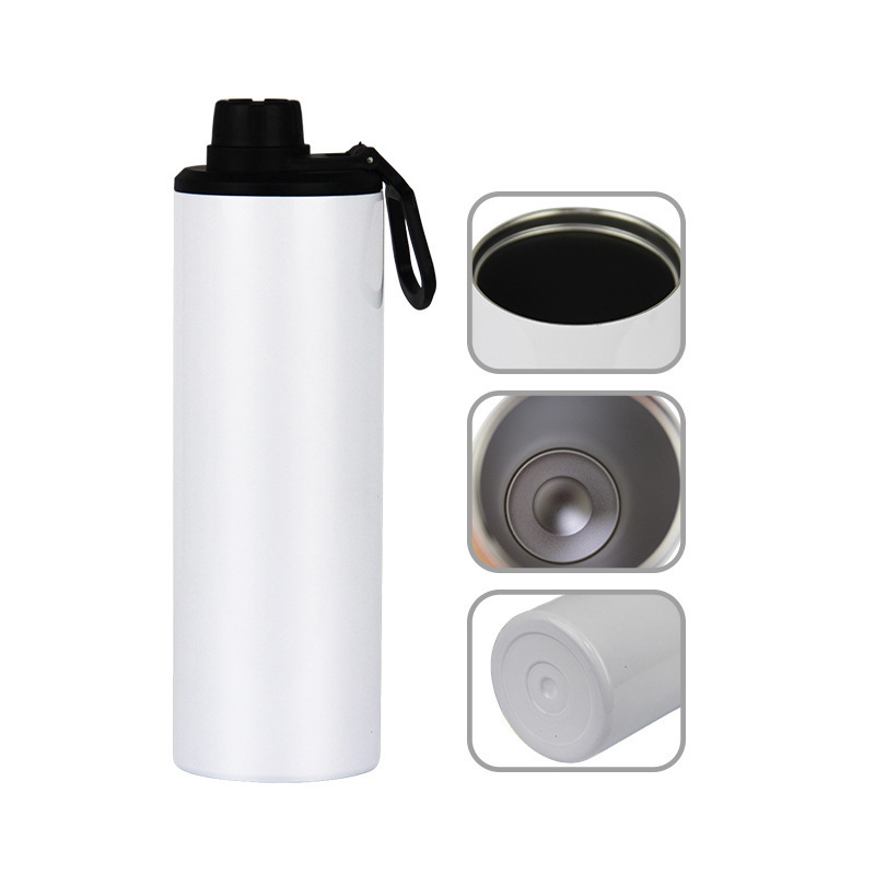 New design twist top double wall tumblers with 2 lids stainless steel sublimation blanks straight tumbler 20oz with screw on lid