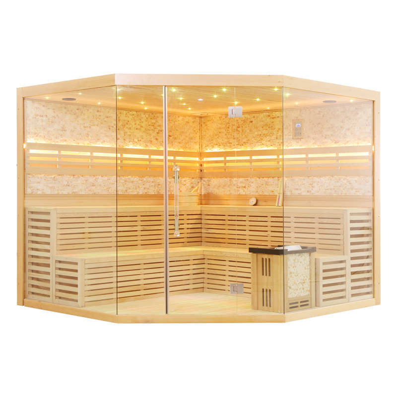 Wholesale high quality traditional sauna room indoor Finnish sauna for 4-6 person