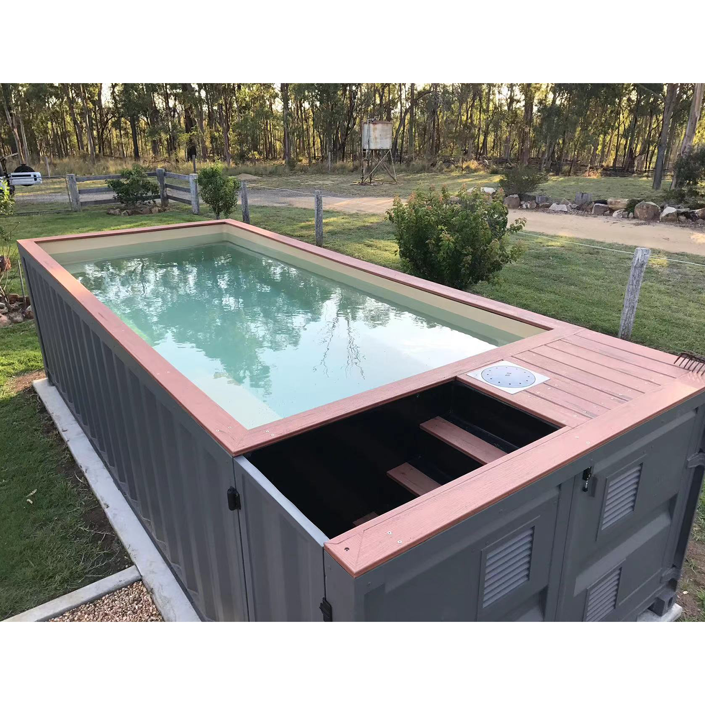 20 ft Shipping Container Swimming Pool 20ft Outdoor with Filtration and Heating System