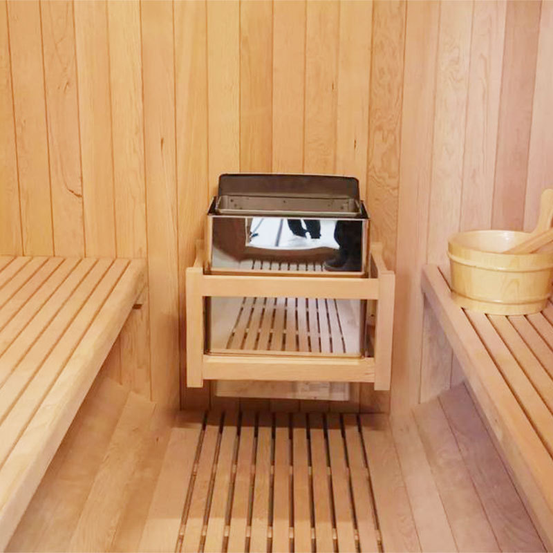 4-6 person portable infrared sauna half body hemlock outdoor barrel  sauna for home