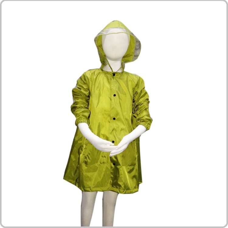 Cartoon Cute Boys Girls Polyester Kids Yellow Toddler Raincoats And Ponchos