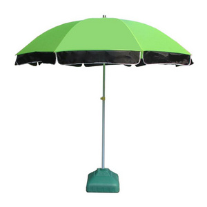 Fashion Heavy Duty Green Color Custom Promotion List Print Big Sun Umbrella Outdoor Beach Umbrella