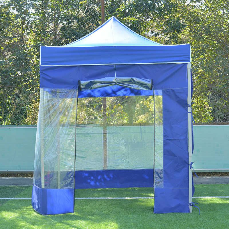 Custom Outdoor 1.5x1.5m Aluminum Gazebo Canopy Pop Up Tent Foldable Tent With Transparent Curtain